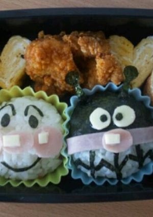 アンパンマンとばいきんまん弁当♪キャラ弁-レシピのメイン写真
