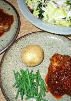 鶏肉のバーベキューソース風煮込み-レシピのメイン写真