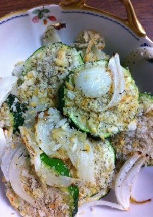 ズッキーニのチーズパン粉焼き-レシピのメイン写真
