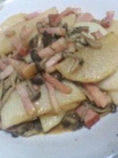 長芋とベーコンのバター醤油炒め-レシピのメイン写真