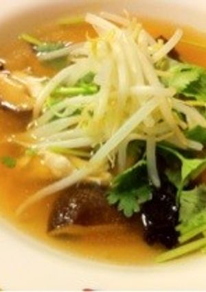 フワフワムネ肉の酸辣湯-レシピのメイン写真