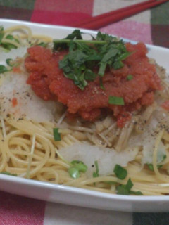 和風めんたいおろしなめたけパスタ-レシピのメイン写真