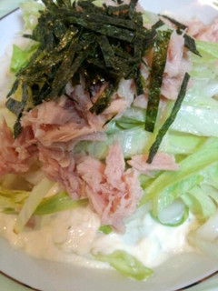 ツナとレタスのサラダうどん。-レシピのメイン写真