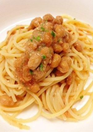 超カンタン☆納豆＆明太子パスタ-レシピのメイン写真