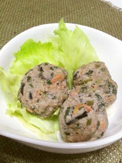 【残り物で具沢山】ヘルシー♪肉団子-レシピのメイン写真