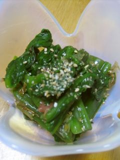 ほうれん草の梅和え-レシピのメイン写真