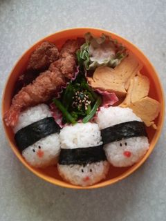 キャラ弁♪俵型おにぎり** -レシピのメイン写真