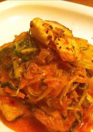 ササミと水菜のキムチーズ-レシピのメイン写真