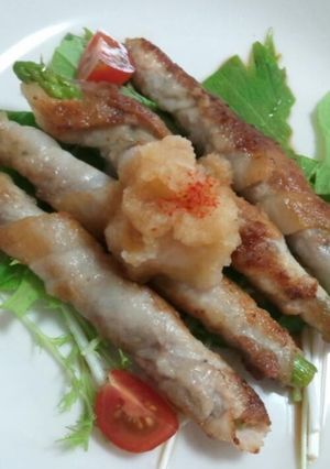 アスパラガスのしゃぶしゃぶ肉巻き☆-レシピのメイン写真