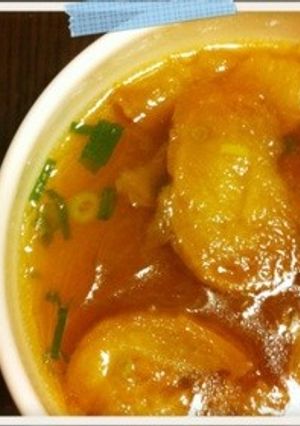 夜食に！簡単仙台油麩の春雨スープ♥-レシピのメイン写真