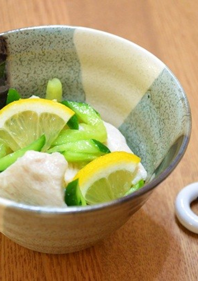 塩麹蒸し鶏ときゅうりのレモン和え-レシピのメイン写真