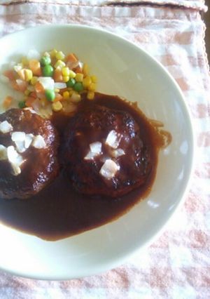 洋食屋さんのハンバーグ(⌒‐⌒)-レシピのメイン写真
