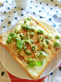 クリチ×枝豆×ゴマの大葉風味トースト-レシピのメイン写真