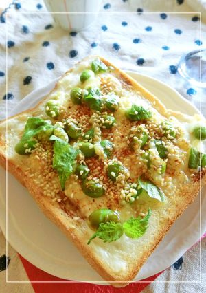 クリチ×枝豆×ゴマの大葉風味トースト-レシピのメイン写真