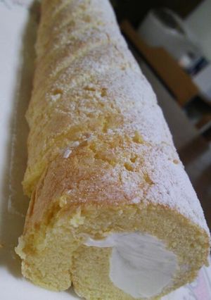 グリルでビスキュイロールケーキ-レシピのメイン写真