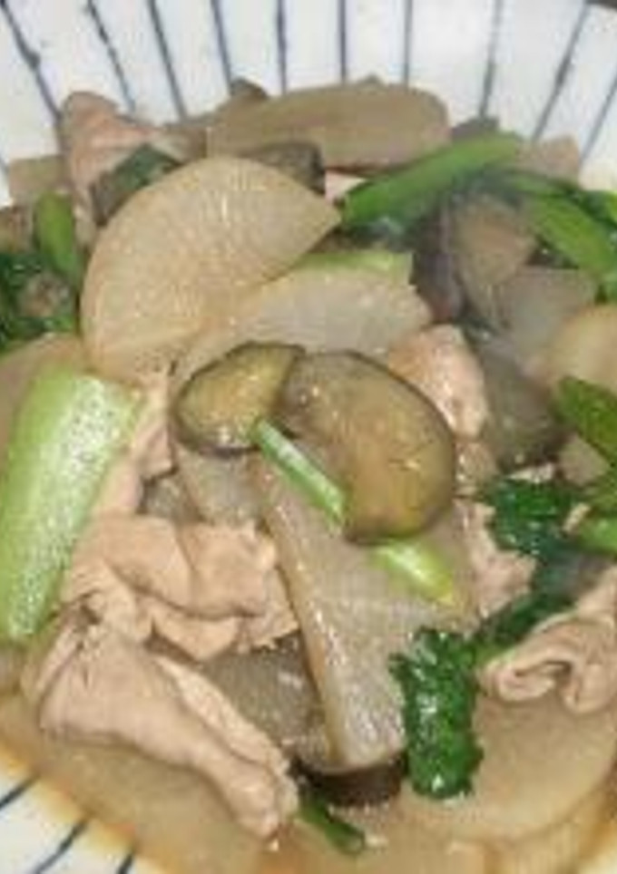 大根と豚バラの炒め物-レシピのメイン写真