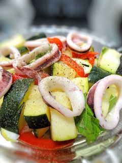スルメイカとズッキーニのサラダ-レシピのメイン写真