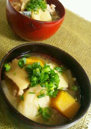 もっちり!美味しい団子汁(すいとん)♪-レシピのメイン写真