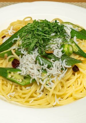 オクラとしらすのパスタ-レシピのメイン写真