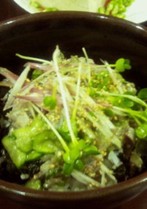 イワシときゅうりの味噌和え丼-レシピのメイン写真