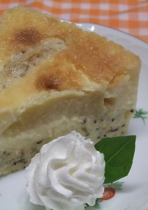 桃とチーズのプリンケーキ-レシピのメイン写真