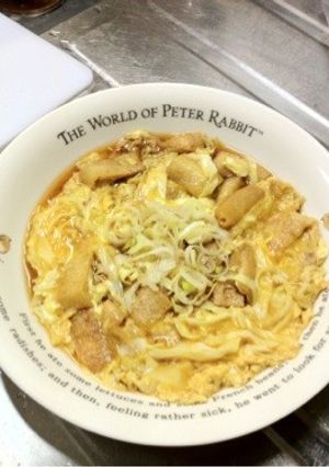 キャベツと油揚げの卵とじ-レシピのメイン写真