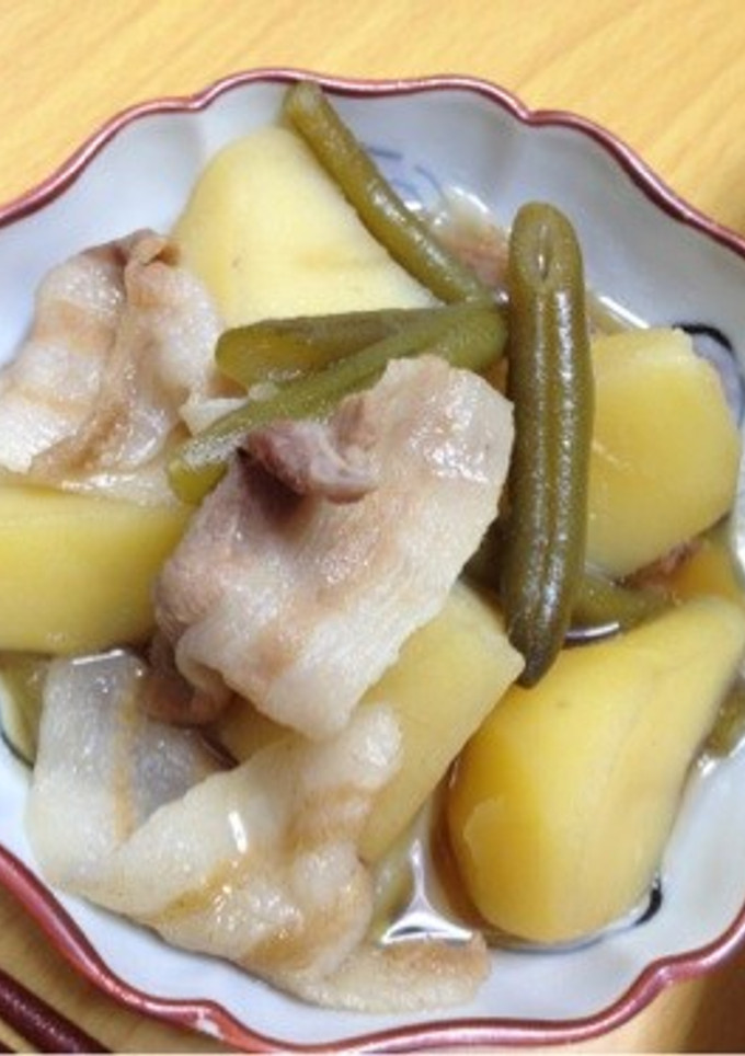 豚肉といんげんとじゃがいもの煮物-レシピのメイン写真