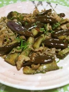 豚肉とナスの梅しょう油炒め-レシピのメイン写真