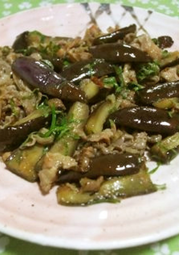 豚肉とナスの梅しょう油炒め-レシピのメイン写真