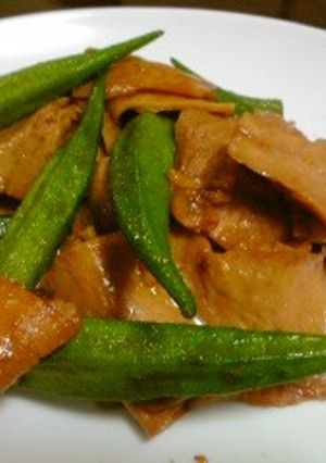 大豆ミートで焼肉だ！withオクラ炒め-レシピのメイン写真