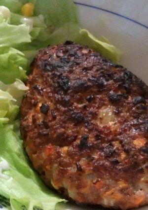 魚焼きグリルde　ヘルシーハンバーグ-レシピのメイン写真