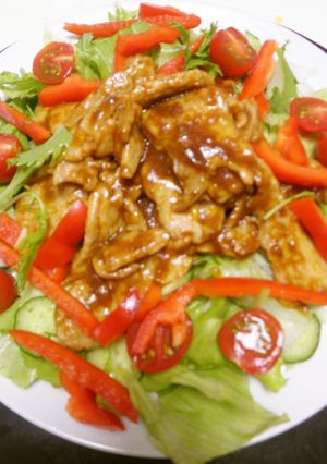 豚ばら肉のカレーソース炒め（サラダ風）-レシピのメイン写真