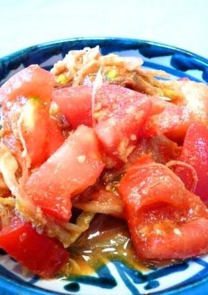 トマトとミョウガの味噌ナムル-レシピのメイン写真
