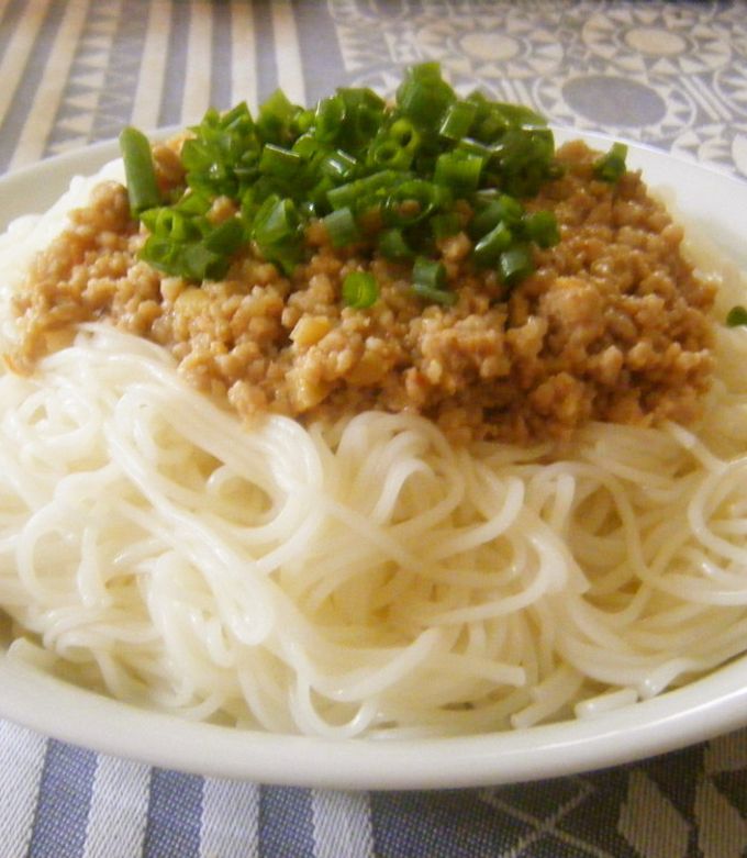 ジャージャー麺風☆肉味噌そうめん-レシピのメイン写真