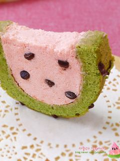 スイカムースケーキ-レシピのメイン写真