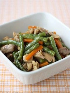 鶏肉といんげんの煮物-レシピのメイン写真
