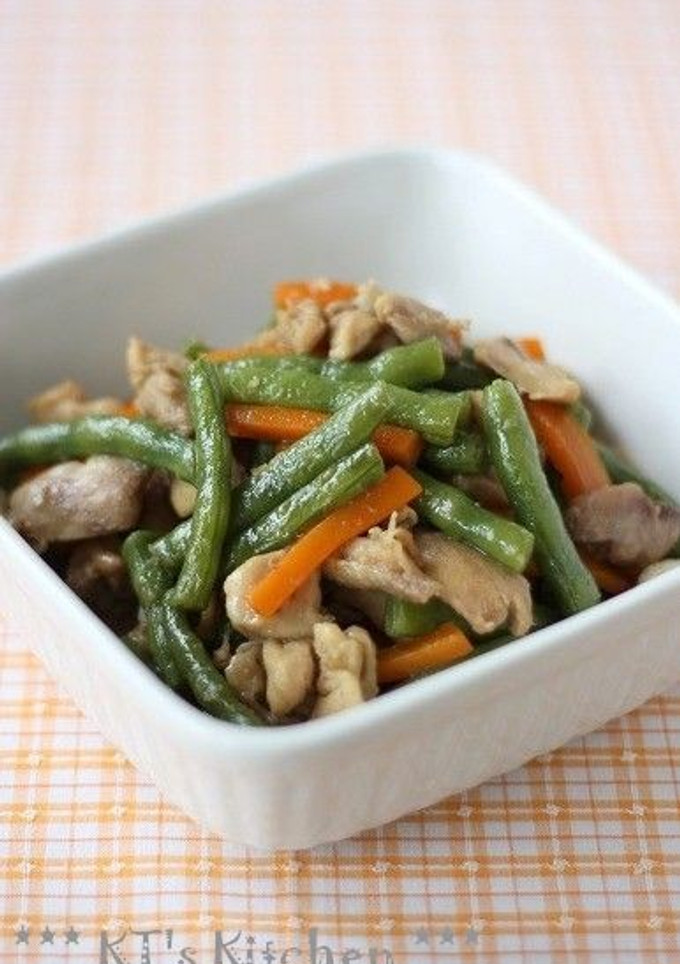 鶏肉といんげんの煮物-レシピのメイン写真