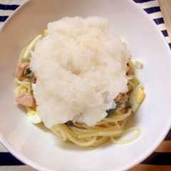 冷たいお手軽★さっぱり和風おろしパスタ-レシピのメイン写真