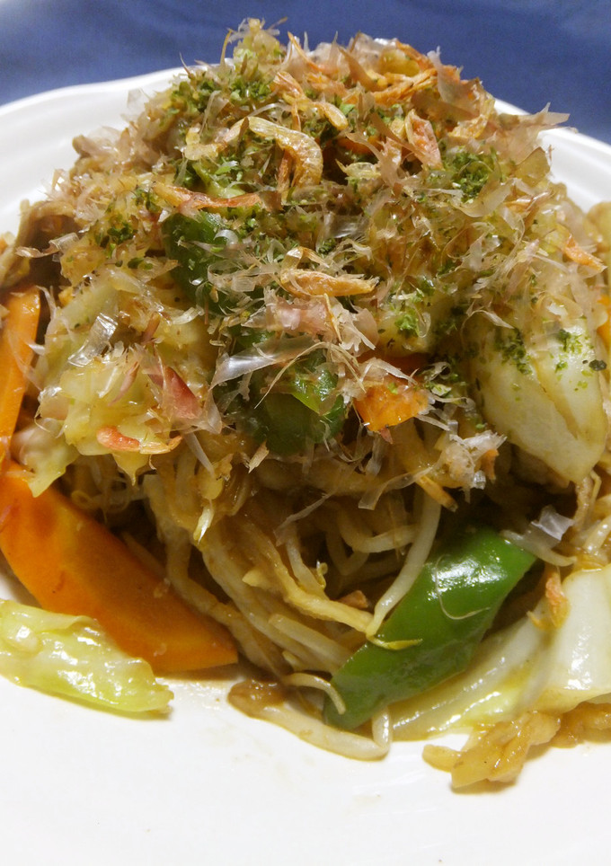 切干大根ともやしde焼きそば風？！-レシピのメイン写真