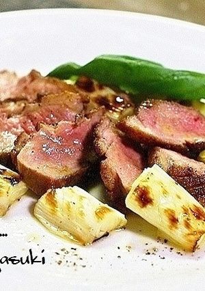 合鴨のロースト~焼き葱のマリネ。-レシピのメイン写真