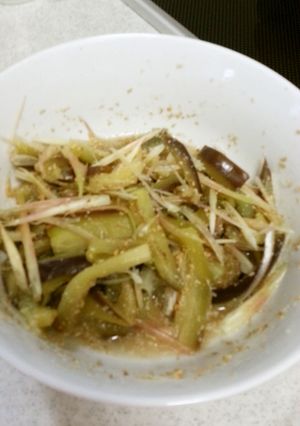 ナスとみょうがのさっぱりごま酢あえ-レシピのメイン写真