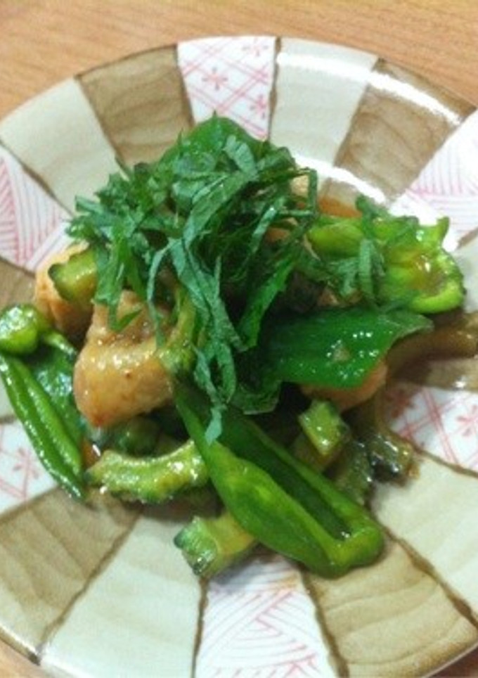 ゴーヤと塩麹鶏の南蛮風味炒め-レシピのメイン写真