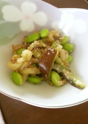 なすと枝豆のごま酢和え-レシピのメイン写真