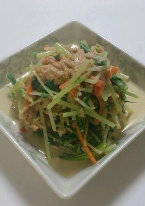 水菜とﾂﾅのわさびﾏﾖ和え☆-レシピのメイン写真