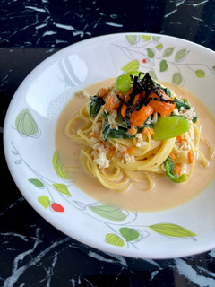 ウニのクリームパスタ-レシピのメイン写真