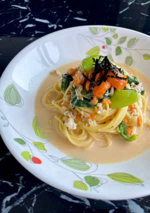 ウニのクリームパスタ-レシピのメイン写真