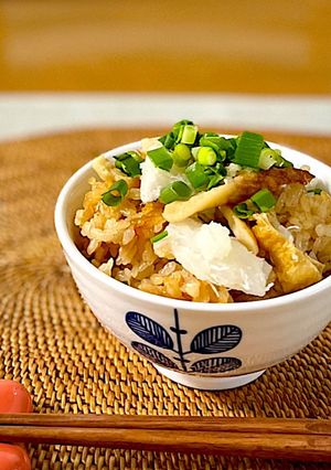 長芋とちくわとお揚げの炊き込みご飯-レシピのメイン写真