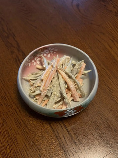 ごぼうと人参の胡麻マヨ-レシピのメイン写真