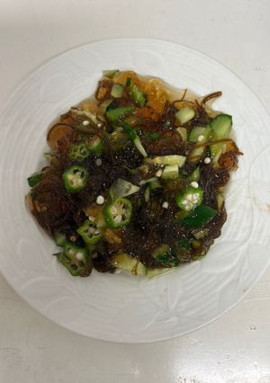 沖縄もずくジュレサラダ-レシピのメイン写真