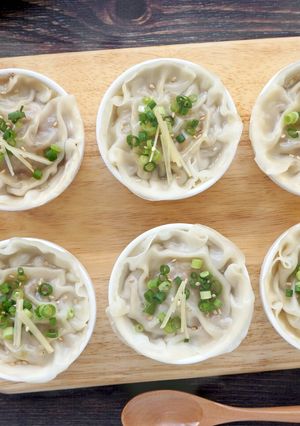 ★SNSで話題★肉汁っ！餃子皮で小籠包風-レシピのメイン写真